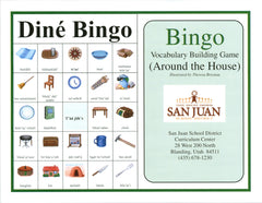 Dine Bingo Around the House